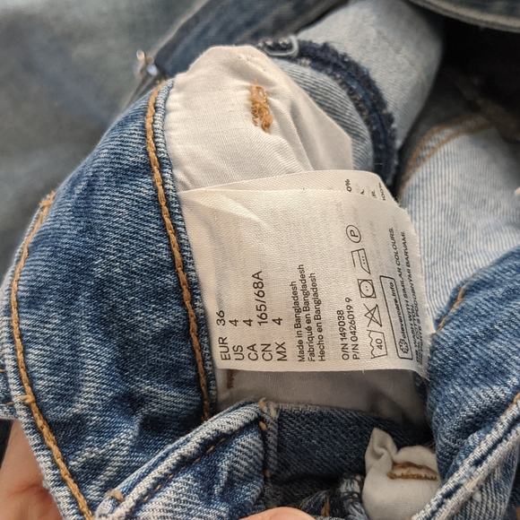 H&M Denim Overalls. Size 4. - Picture 5 of 5